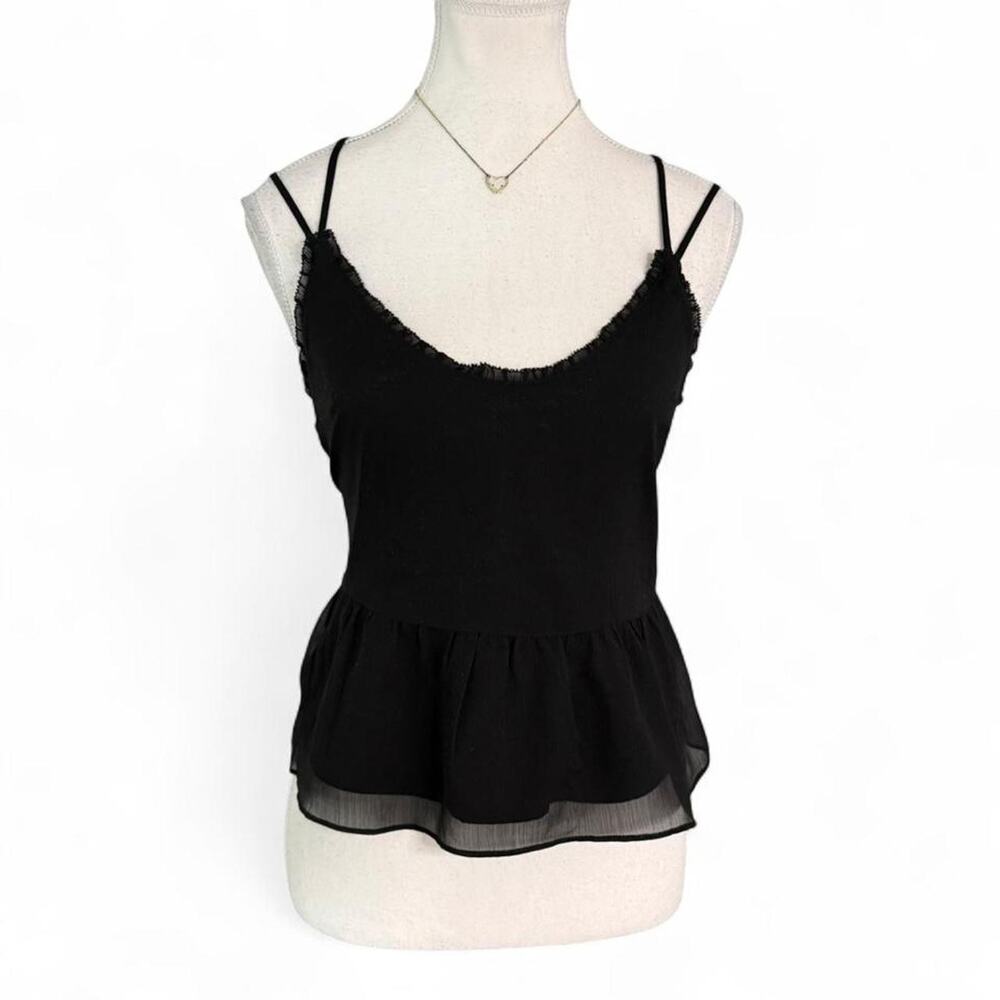 Abercrombie black Going out tank top size XS open back summer